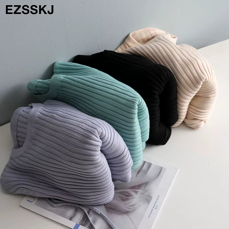 Autumn Winter A-LINE Sweater Dress Elegant Knit Drawstring Dress Women Slim Midi Dress Female Chic Knit Elegant Dress